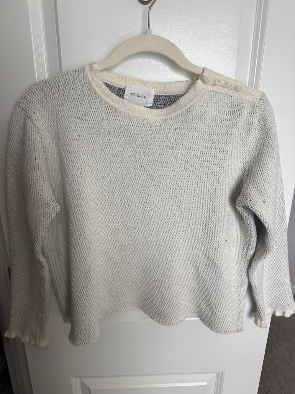 Sita Murt Merino Wool Blend Knit Sweater Size 40 Made in Spain